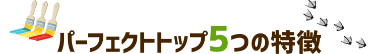 パーフェクトトップ 5つの特徴