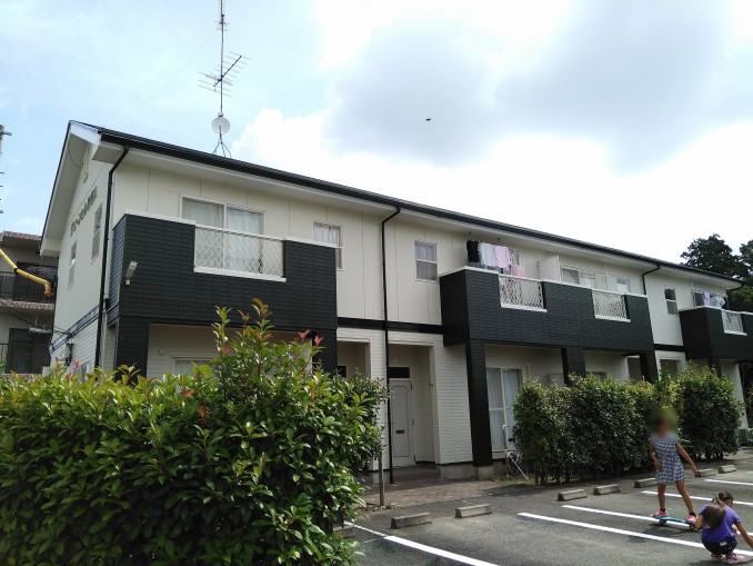 浜松市浜北区・アパートＧ様（３棟）　外壁塗装　屋根塗装工事　参考費用426万円