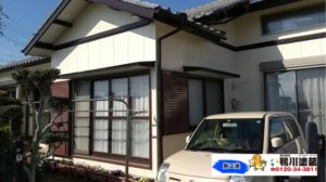 浜松市東区　I様邸　外壁塗装リフォームの事例紹介｜お家の外観をしっかり・キレイに再塗装！