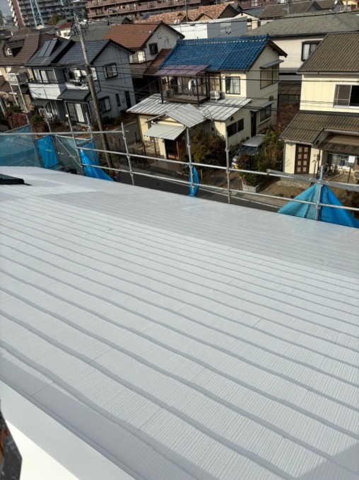 浜松市中央区（南区）で屋根の断熱塗装を行わせて頂きました